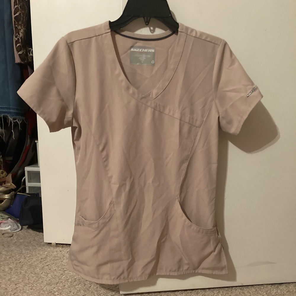 Khaki Scrub Top